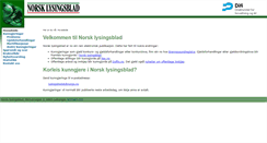 Desktop Screenshot of norsk.lysingsblad.no